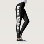 Leggings Black lives<br><div class="desc">Les vies noires ont leur importance Leggings personnalisés</div>