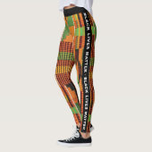 Leggings Black Lives Matt - Kente Tribal African print (Gauche)