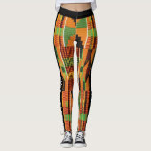 Leggings Black Lives Matt - Kente Tribal African print (Devant)