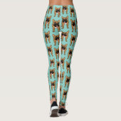 Leggings Black Mask Fawn French Bulldog est prêt à jouer (Dos)