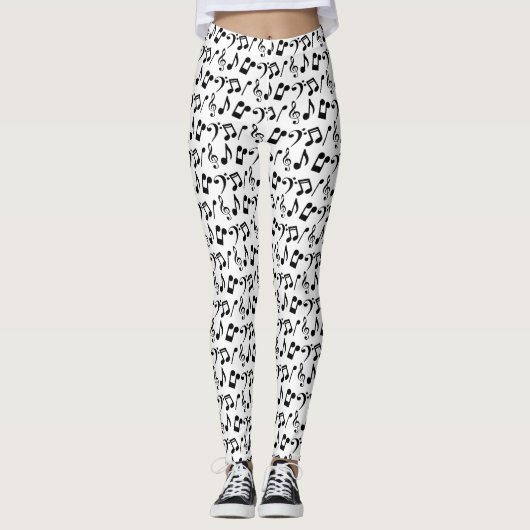 Leggings Black Music Note (Devant)