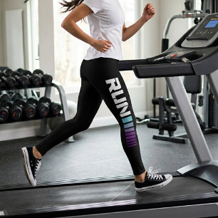 Leggings Black Ombré Run Active Sports