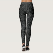 Leggings Black Paisley : (Dos)