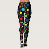 Leggings Black Rainbow Spots (Dos)
