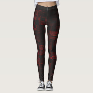 Leggings Black Red Subtle Jouer sur la couleur Confort des 