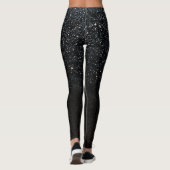 Leggings Black Sparkle Faux Parties scintillant Ciel noctur (Dos)