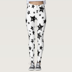 Leggings Black Stars