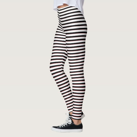 Leggings Black stripes  (Gauche)