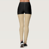 Leggings Black tendance moderne faux shorts (Dos)