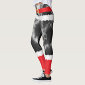 Leggings Black Tie Dye Santa Claus Costume Noël (Gauche)
