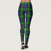 Leggings Black Watch Clan Tartan Plaid (Dos)