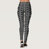Leggings Black & White African Safari Tribal Chic Design (Dos)