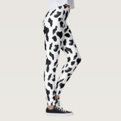 Leggings Black White Cow Print (Droite)