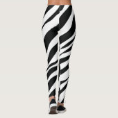 Leggings black zebra  (Dos)