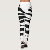 Leggings black zebra (Dos)