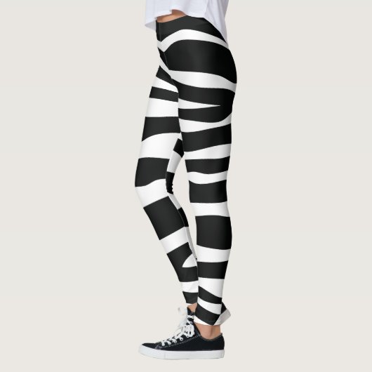 Leggings black zebra  (Gauche)