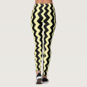 Leggings Black Zigzag Design You Choose Background Colour (Dos)