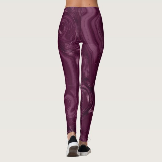 Leggings Blackberry Wine Pattern  (Dos)