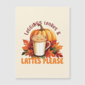 Leggings, bladeren en lattes alsjeblieft - Herfst (Voorkant)