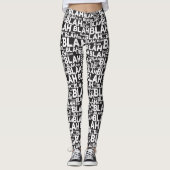 Leggings Blah Blah motif design BIG BUNDLE (Devant)