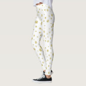 Leggings Blanc avec points d'or (Gauche)