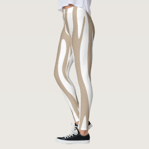 Leggings blanc beige
