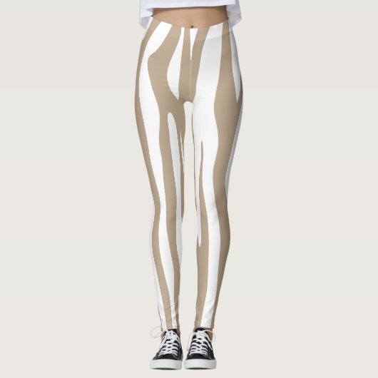 Leggings blanc beige (Devant)