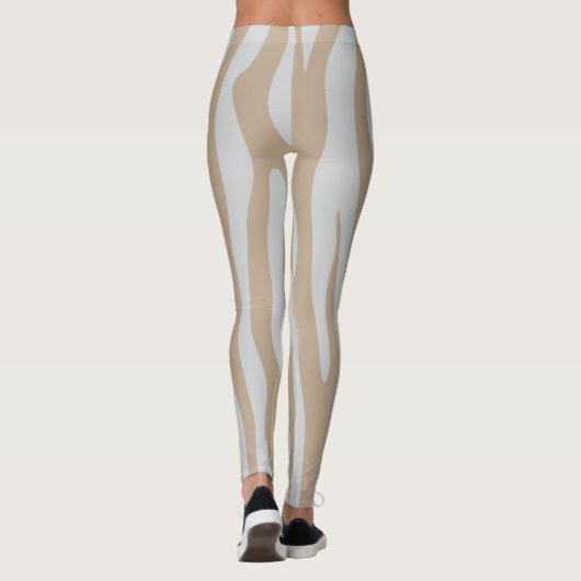 Leggings blanc beige (Dos)
