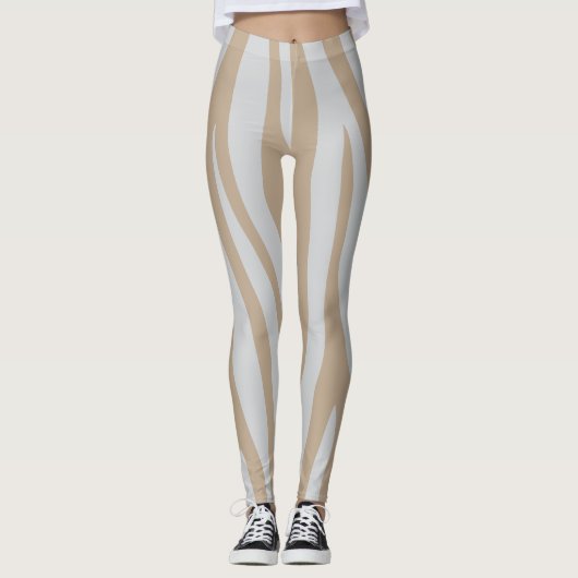 Leggings blanc beige (Devant)