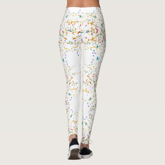Leggings Blanc de confettis (Dos)