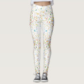 Leggings Blanc de confettis (Devant)