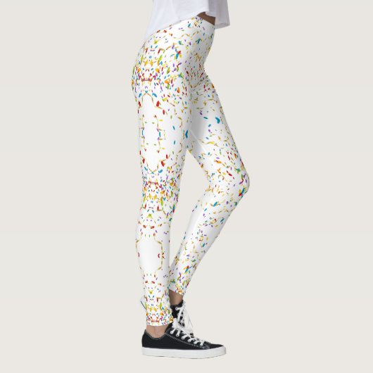 Leggings Blanc de confettis (Droite)
