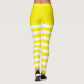 Leggings Blanc et jaune (Dos)