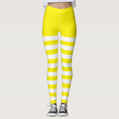 Leggings Blanc et jaune (Devant)