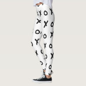 Leggings Blanc et noir X O XO X&O's Trendy Cute (Gauche)