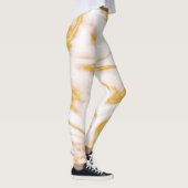 Leggings Blanc Et Or (Droite)