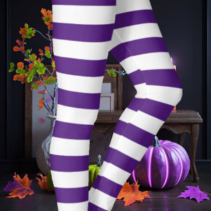 Leggings Blanc et pourpre