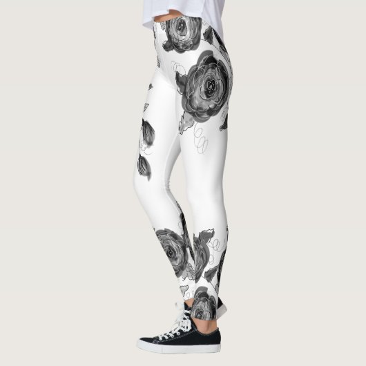 Leggings Blanc Noir Et Gris (Gauche)