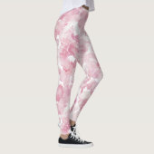 Leggings Blanc rose Abstrait (Droite)