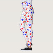 Leggings Blanc rouge et bleu (Gauche)
