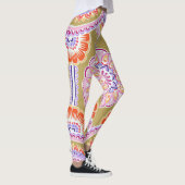Leggings Blanc sur la couleur 2 de carton (Droite)