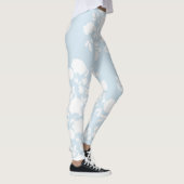 Leggings Blanc sur l'arrière - plan fait sur commande (Droite)