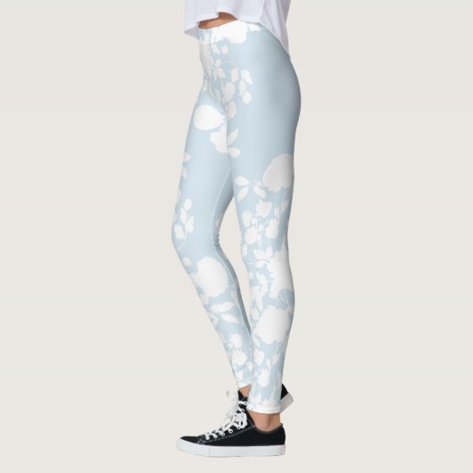 Leggings Blanc sur l'arrière - plan fait sur commande (Gauche)