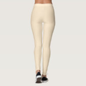 Leggings Blanched almond  (solid color)  (Dos)