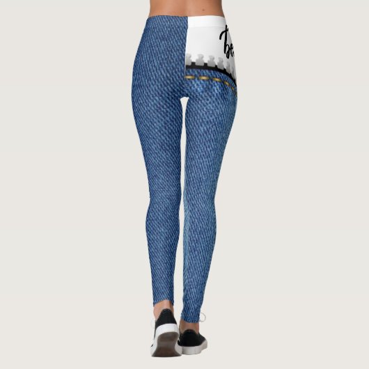 leggings blanco con azul jeans (Dos)