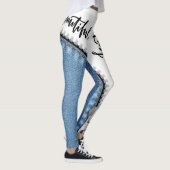 leggings blanco con azul jeans (Droite)