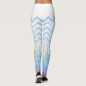 Leggings blanco con zigzag azul (Dos)