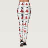 Leggings blancs au Mahjong (Dos)