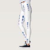 Leggings blancs aux étoiles bleues (Gauche)