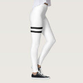 Leggings blancs avec lignes noires (Droite)